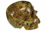 Realistic, Polished Autumn Jasper Skull #116559-4